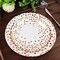 25 White 9" Round Paper Plates Rose Gold Polka Dots Party Events Home Tableware